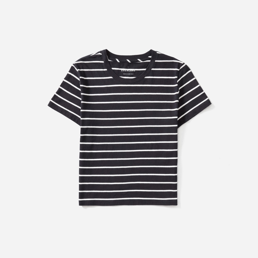 Everlane striped tee, size medium
